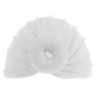 H46-W: White Donut Hat (0-6 Months)